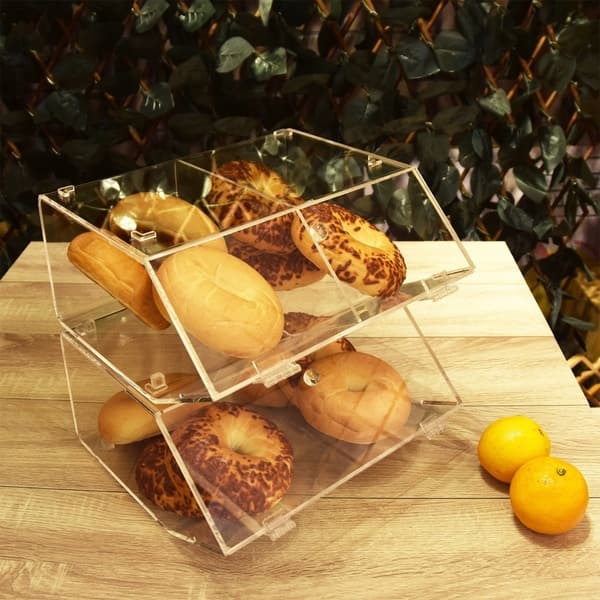 Shop Ikee Design Acrylic Bakery Case Storage W Hinged Door