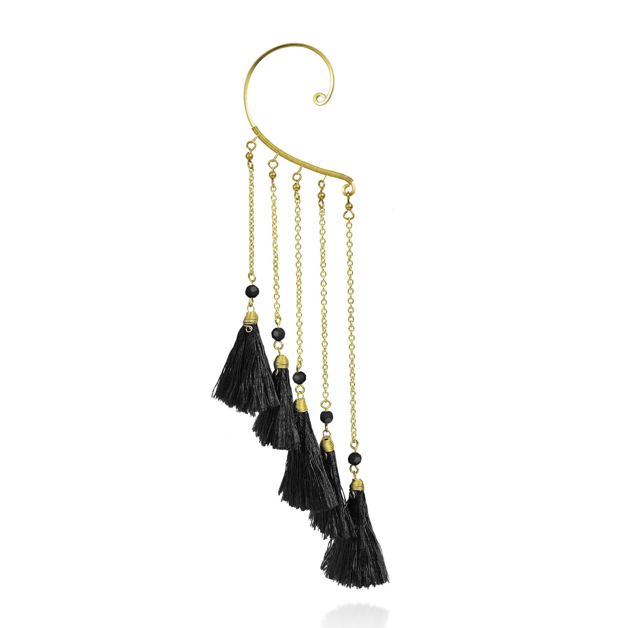 Trendy Multi Tel Br Chain Statement Ear Cuff Earrings Thailand Trendy Multi Tel Br Chain Statement Ear Cuff Earrings Thailand