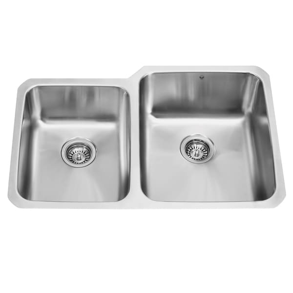 Shop Vigo 32 Inch Undermount 18 Gauge Double Bowl Kitchen Sink Free