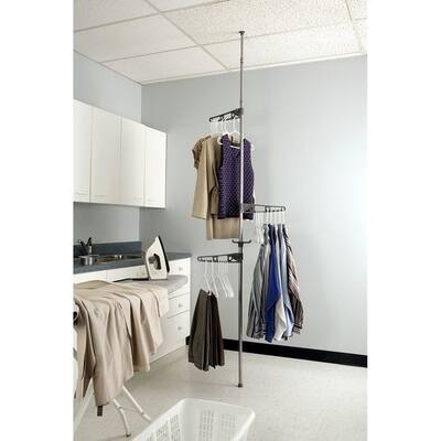 Adjustable Corner Valet Hangers Stand
