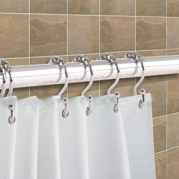 Shop Double Roller Shower Curtain Hooks Free Shipping On Orders