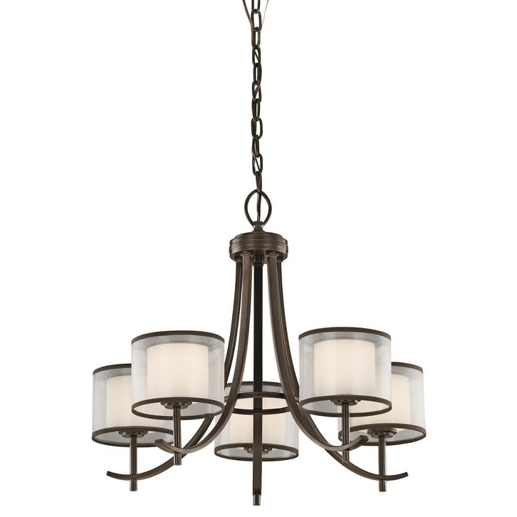 Copper Grove Nebraska Collection 5-light Mission Bronze Chandelier - Mission Bronze - Chandeliers For Bedrooms by Overstock.com
