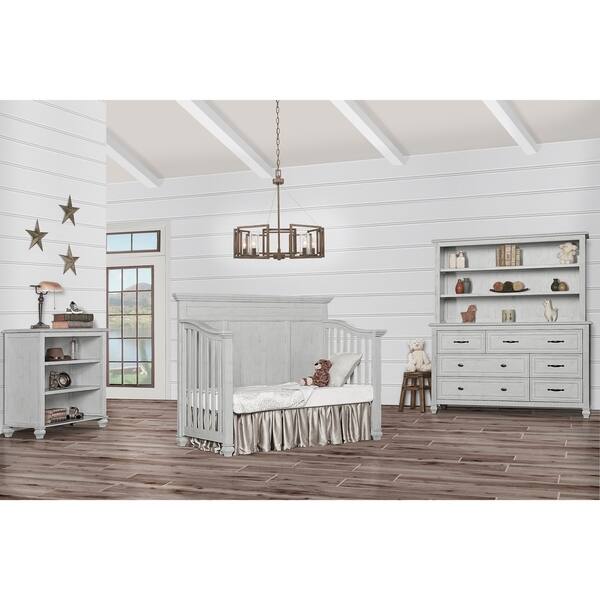 Shop Evolur Madison 5 In 1 Flat Top Convertible Crib Antique Grey