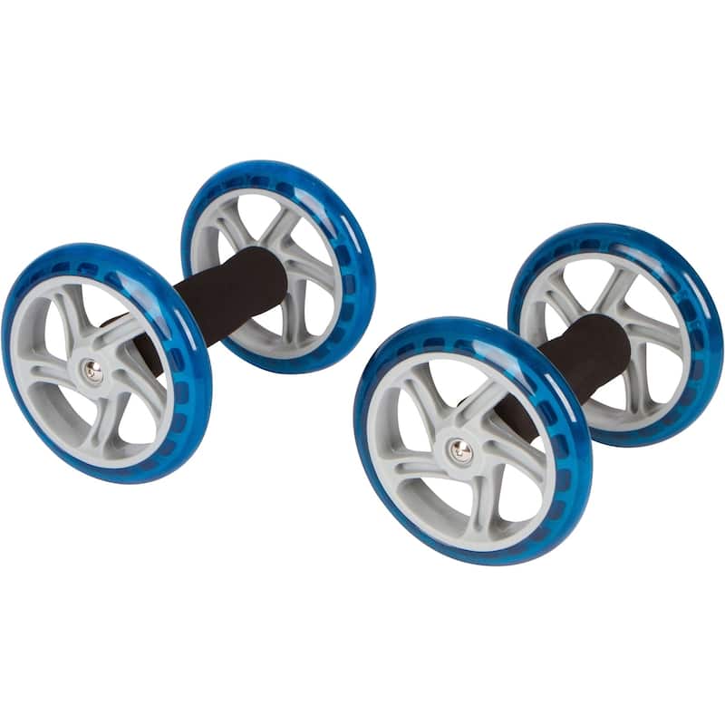 6" Diameter Core Abdominal Exercise Roller Wheels by Trademark Innovations (1 Pair)