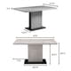 Aurelle Home Modern Concrete Kitchen Table - Antique White - Bed Bath ...