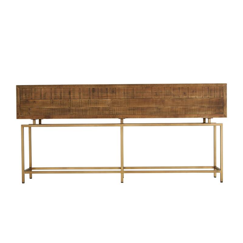 Aurelle Home Modern Solid Wood Console Table