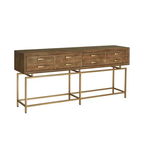 Aurelle Home Modern Solid Wood Console Table