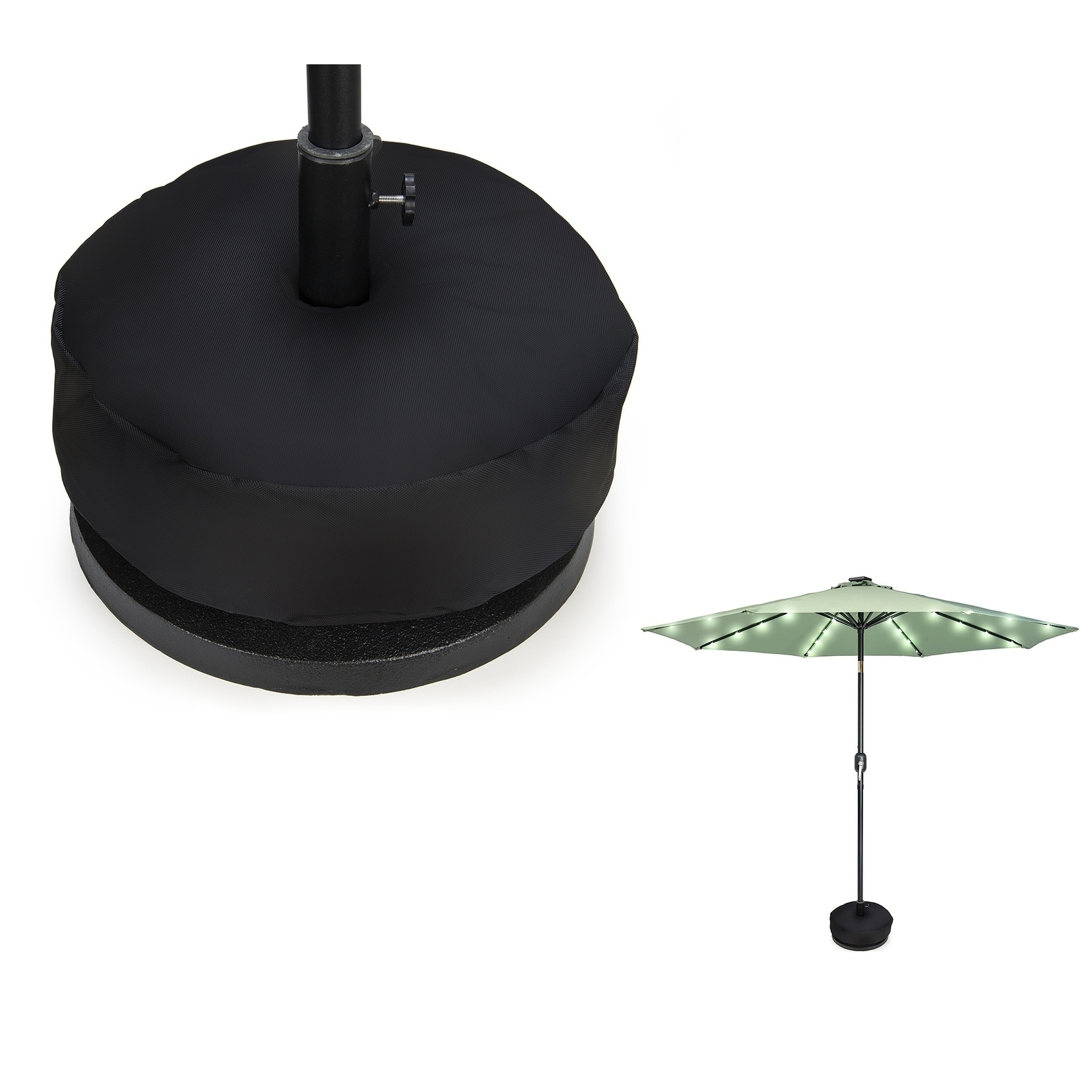 Shop Black Friday Deals On 18 Patio Umbrella Sand Base Weight Bag Round By Trademark Innovations Overstock 20088209