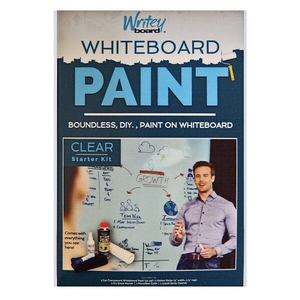 Writey Board HiGloss Whiteboard Paint Low VOC Clear 17 Clear eBay