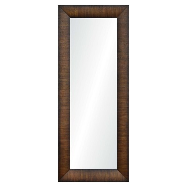 Winston Framed Rectangular Wall Mirror - Brown