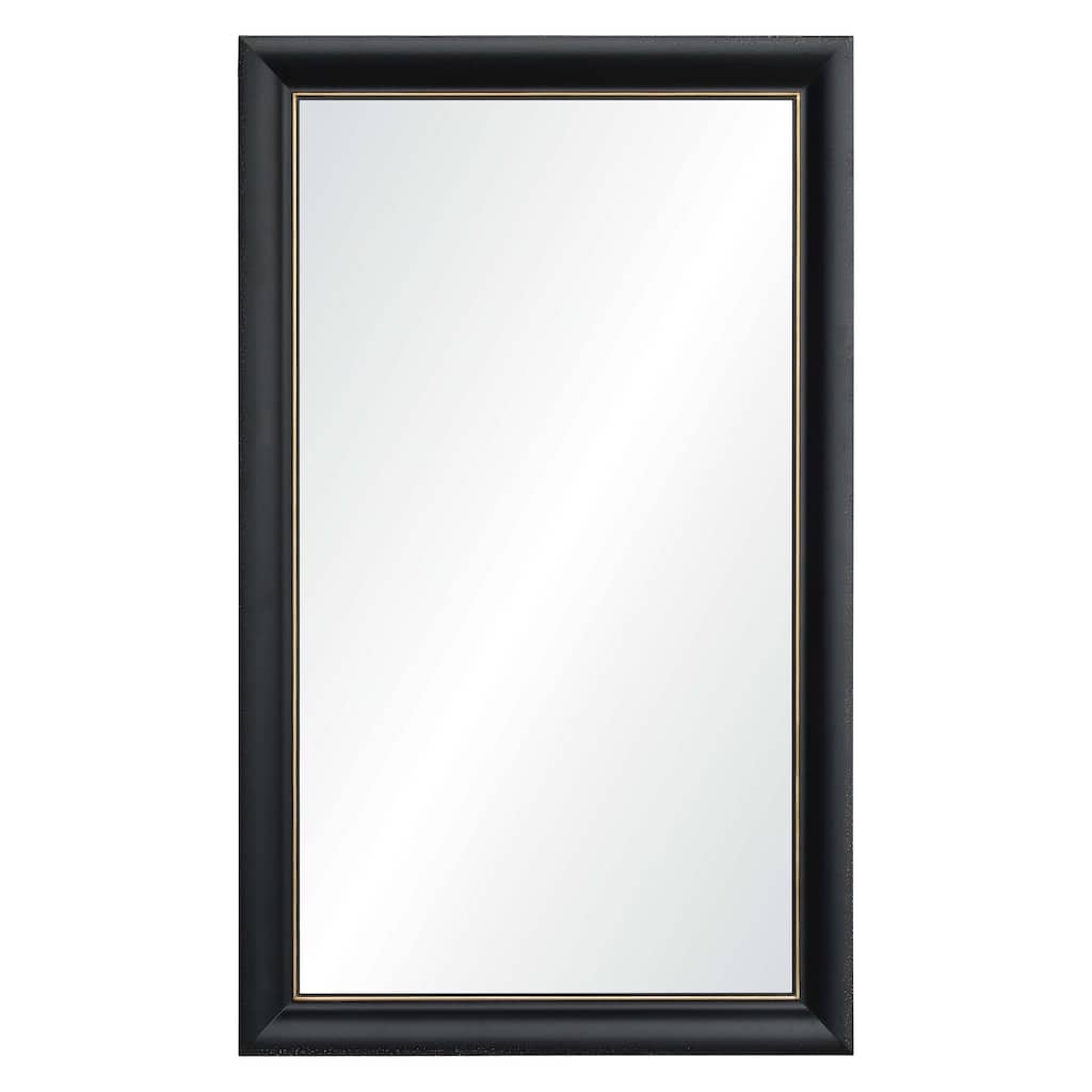 Rosamund Framed Rectangular Wall Mirror - Black