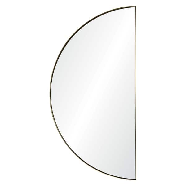 slide 1 of 3, Lunar Framed Semicircle Wall Mirror