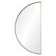 preview thumbnail 1 of 1, Lunar Framed Semicircle Wall Mirror