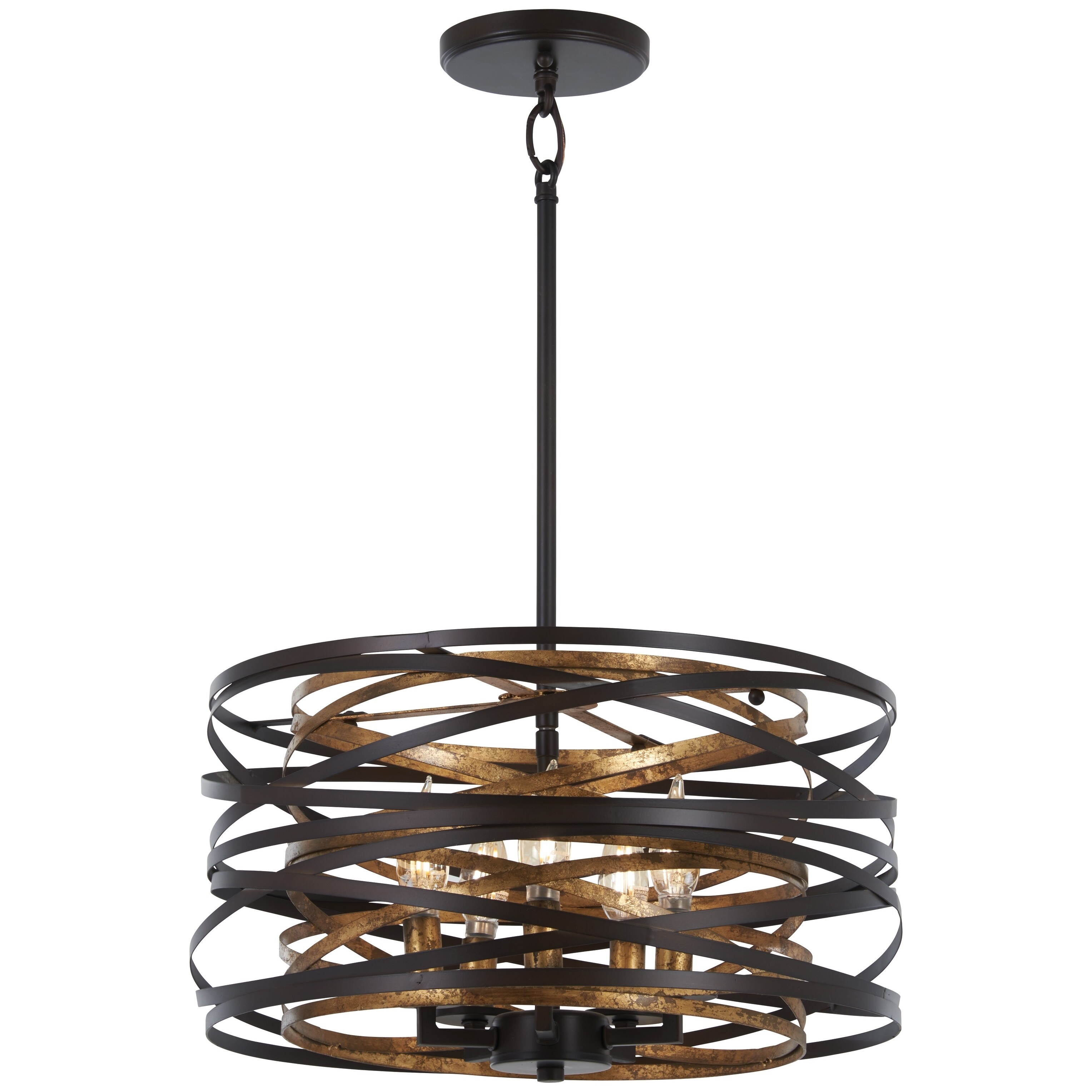 Minka Lavery Vortic Flow 5 Light Dark Bronze W Mosaic Gold Minka Lavery Vortic Flow 5 Light
