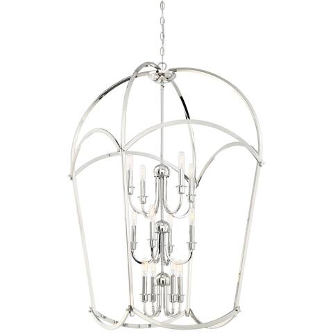 Minka Lavery Jupiter's Canopy 12-Light Polished Nickel Pendant