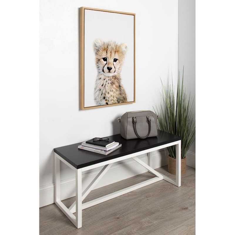 Kate and Laurel Sylvie Cheetah Framed Canvas by Amy Peterson