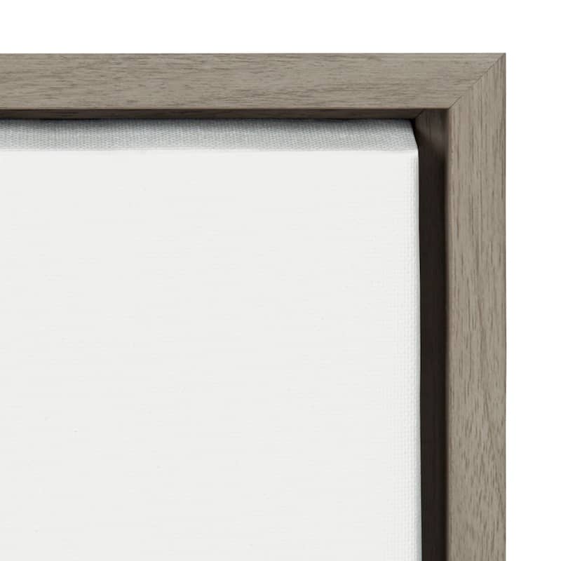 Kate and Laurel Sylvie Young Elephant Framed Canvas by Amy Peterson