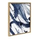 preview thumbnail 8 of 8, Kate and Laurel Sylvie Indigo Watercolor Framed Canvas by Amy Peterson