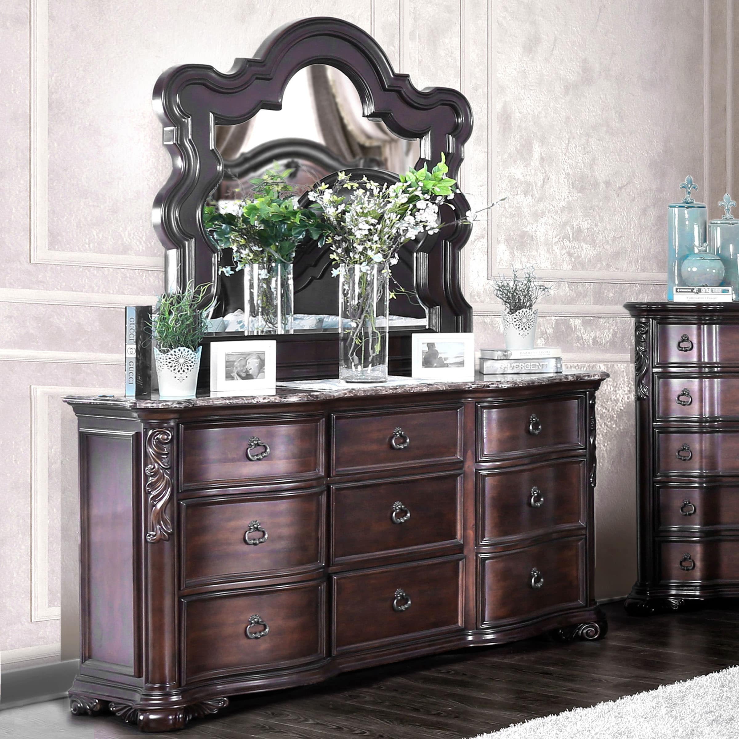 Shop Furniture Of America Hols Traditional Cherry 2 Piece Bedroom