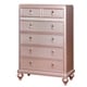 preview thumbnail 3 of 1, Copper Grove Dzhebel I Traditional 5-drawer Chest Rose Gold