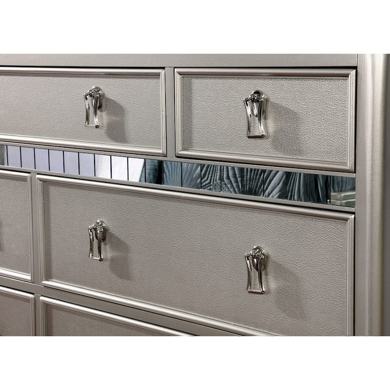 Dzhebel II Contemporary 2-piece 7-Drawer Dresser and Mirror Set by Copper Grove