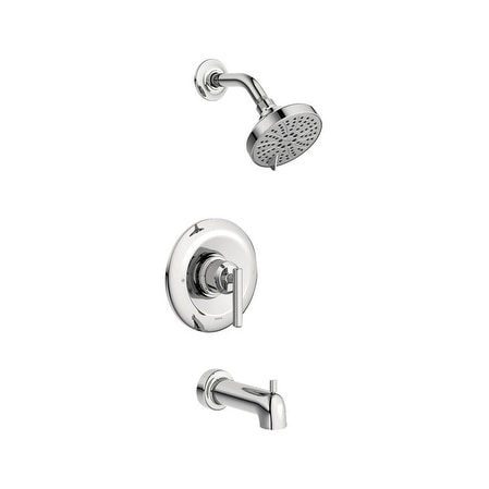 Shop Moen Gibson Posi Temp 1 Lever Tub And Shower Faucet Chrome