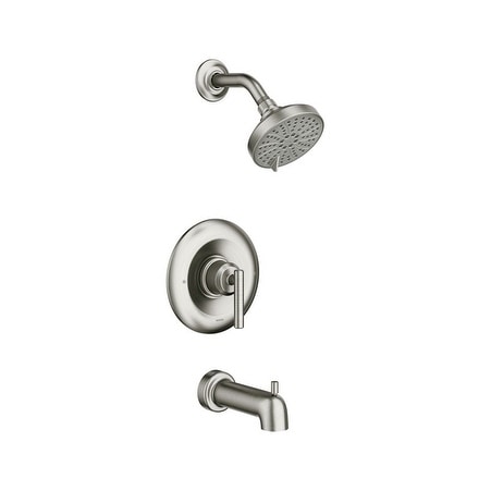 Shop Moen Gibson Posi Temp 1 Lever Tub And Shower Faucet Brushed
