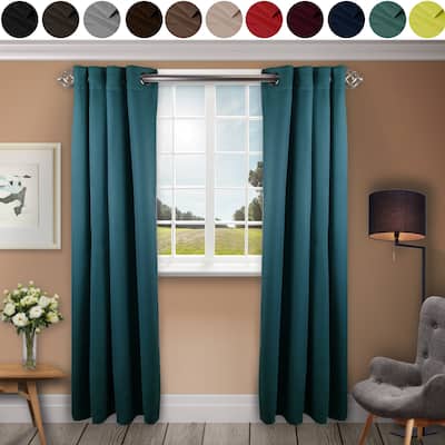 InStyleDesign 52"W x 96"H Premium Heavy Duty Curtain with Grommet (1 Panel) - 52w x 96h - 52w x 96h