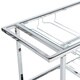 Fairbanks Contemporary Chrome Serving Cart by FOA - Thumbnail 5