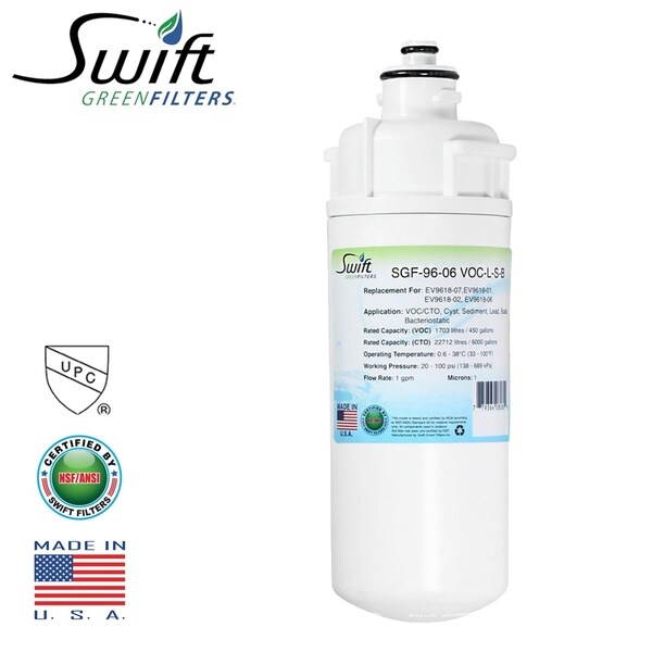 Replacement for Everpure EV9618-07 Filter by Swift Green Filters SGF-96-06 VOC-L-S-B - White