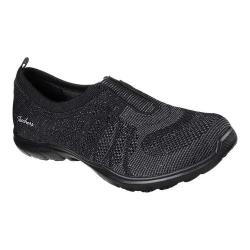 Women's Skechers Dreamstep Slip-On Sneaker Black/Silver | Overstock.com ...