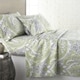 preview thumbnail 3 of 4, Vilano Deep Pocket Ultra-Soft Pure Melody 4-piece Paisley Bed Sheet Set black - grey - Twin