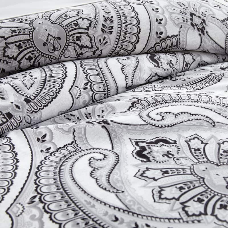 Vilano Premium Ultra-Soft Pure Melody Paisley Duvet Cover and Sham Set