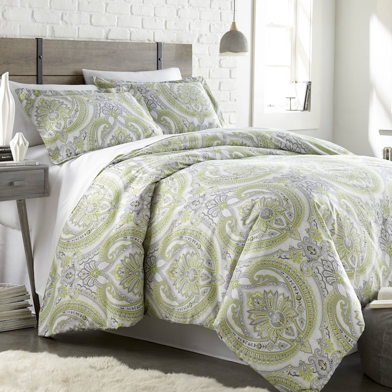 Vilano Premium Ultra-Soft Pure Melody Paisley Duvet Cover and Sham Set