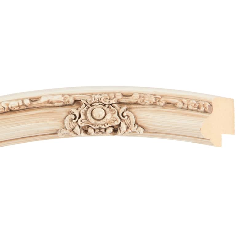 Jefferson Framed Rectangle Mirror in Antique White