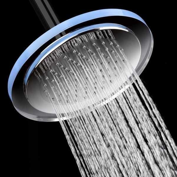 AKDY SH0091 6" Rainfall Shower Style Head Circle Contemporary Modern Home Bathroom Luxury Round