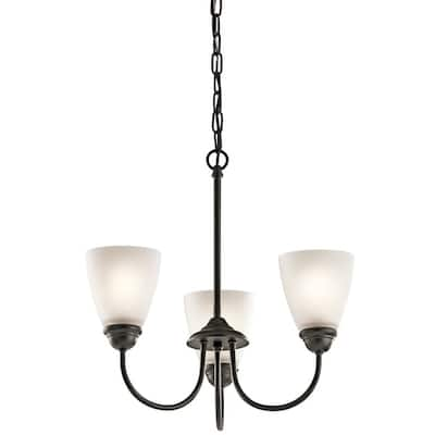 Kichler Lighting Jolie Collection 3-light Olde Bronze Mini Chandelier