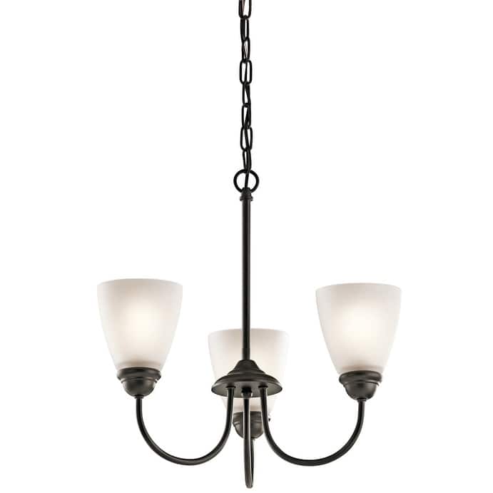 Kichler Lighting Jolie Collection 3-light Olde Bronze Mini Chandelier