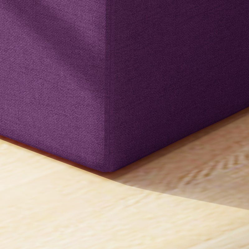 Cayla Square Fabric Ottoman by Christopher Knight Home