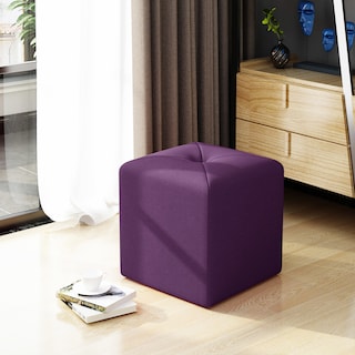 Cayla Square Fabric Ottoman by Christopher Knight Home