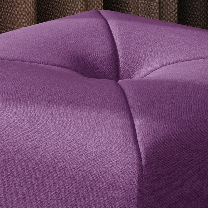 Cayla Square Fabric Ottoman by Christopher Knight Home