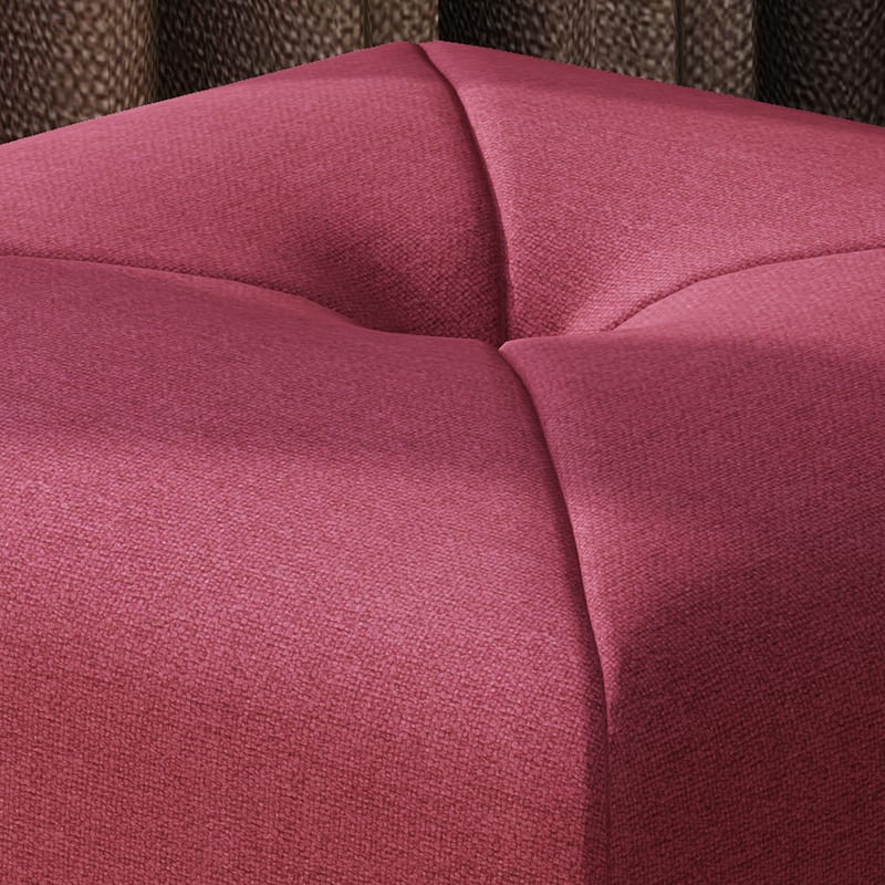 Cayla Square Fabric Ottoman by Christopher Knight Home