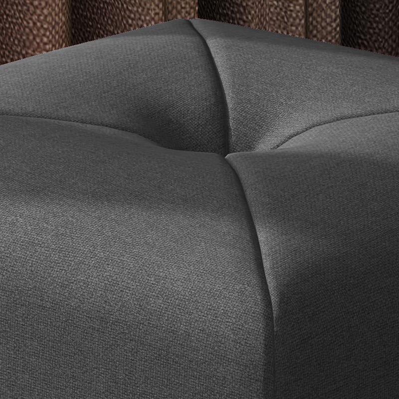 Cayla Square Fabric Ottoman by Christopher Knight Home