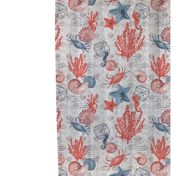 Shop Coastal Dreams Textured Fabric Print Orange 100 Percent