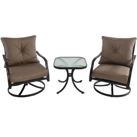 Cambridge Crawford 3-Piece Swivel Chat Set