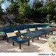 Jamaica Outdoor Wicker Chaise Lounge with Cushion (Set of 4) by Christopher Knight Home - Thumbnail 3