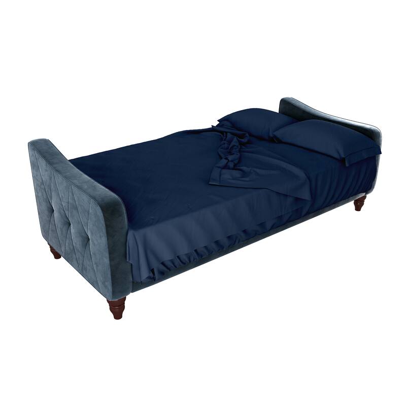 The Novogratz Futon and Twin Sleeper Sofa Microfiber Sheet Set