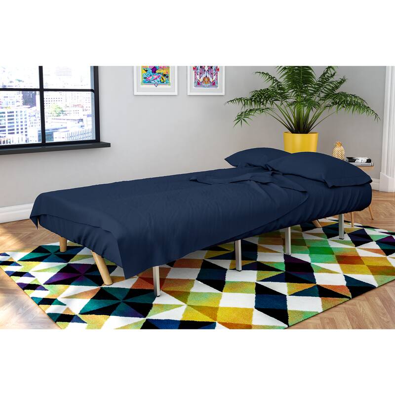 The Novogratz Futon and Twin Sleeper Sofa Microfiber Sheet Set