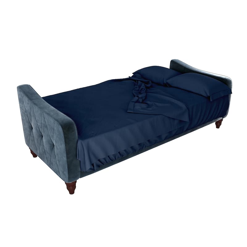 The Novogratz Futon and Twin Sleeper Sofa Microfiber Sheet Set