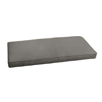 Sunbrella 55 to 60-inch Charcoal Grey Indoor/ Outdoor Bench Cushion